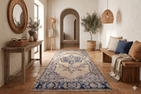 Authentiek beige vintage kleed - G389