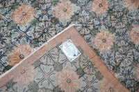 Bohemien groen vintage vloerkleed laagpolig - G432