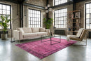 Modern roze vintage kleed - F859 - Lavinta