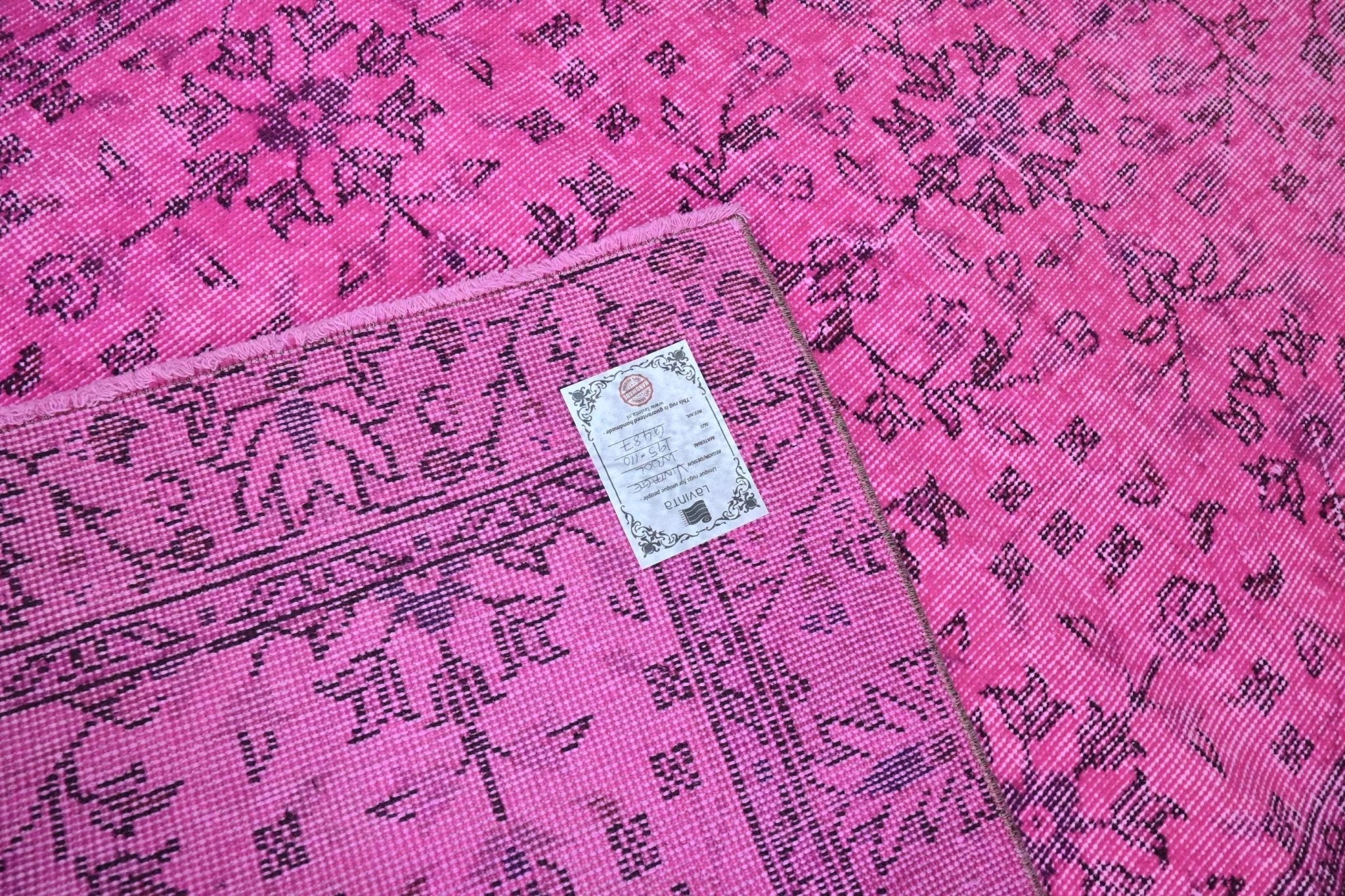 Modern roze vintage kleed - G487 - Lavinta