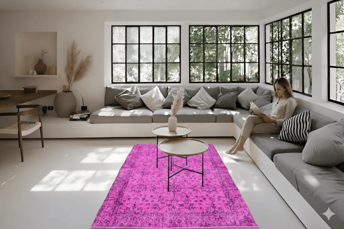 Magenta vintage rug - G487