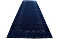 Moderne blauwe loper - D658 - Lavinta