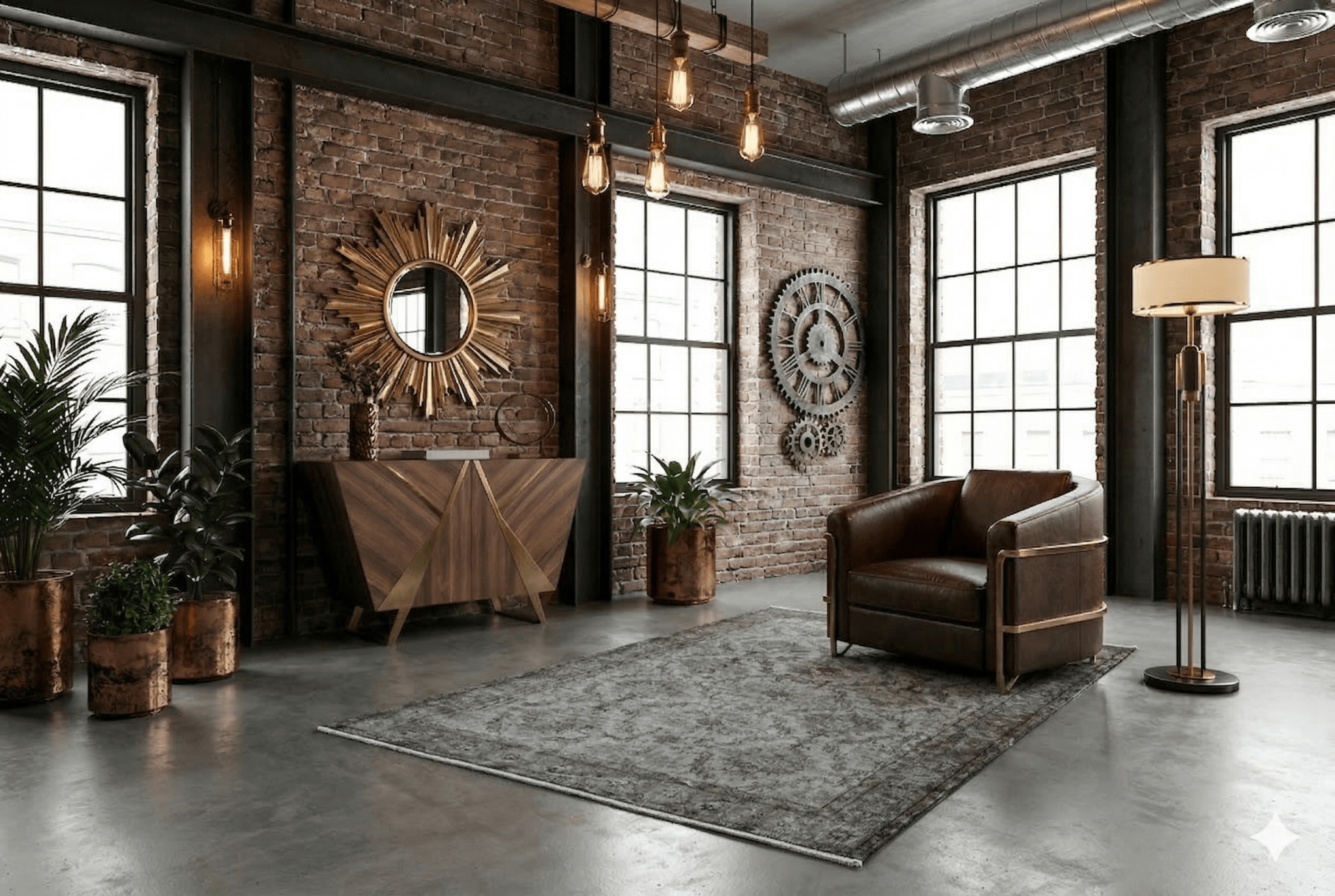 Gray Vintage Rug - F571