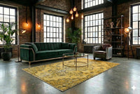 Mosterd geel vintage vloerkleed - F831 - Lavinta