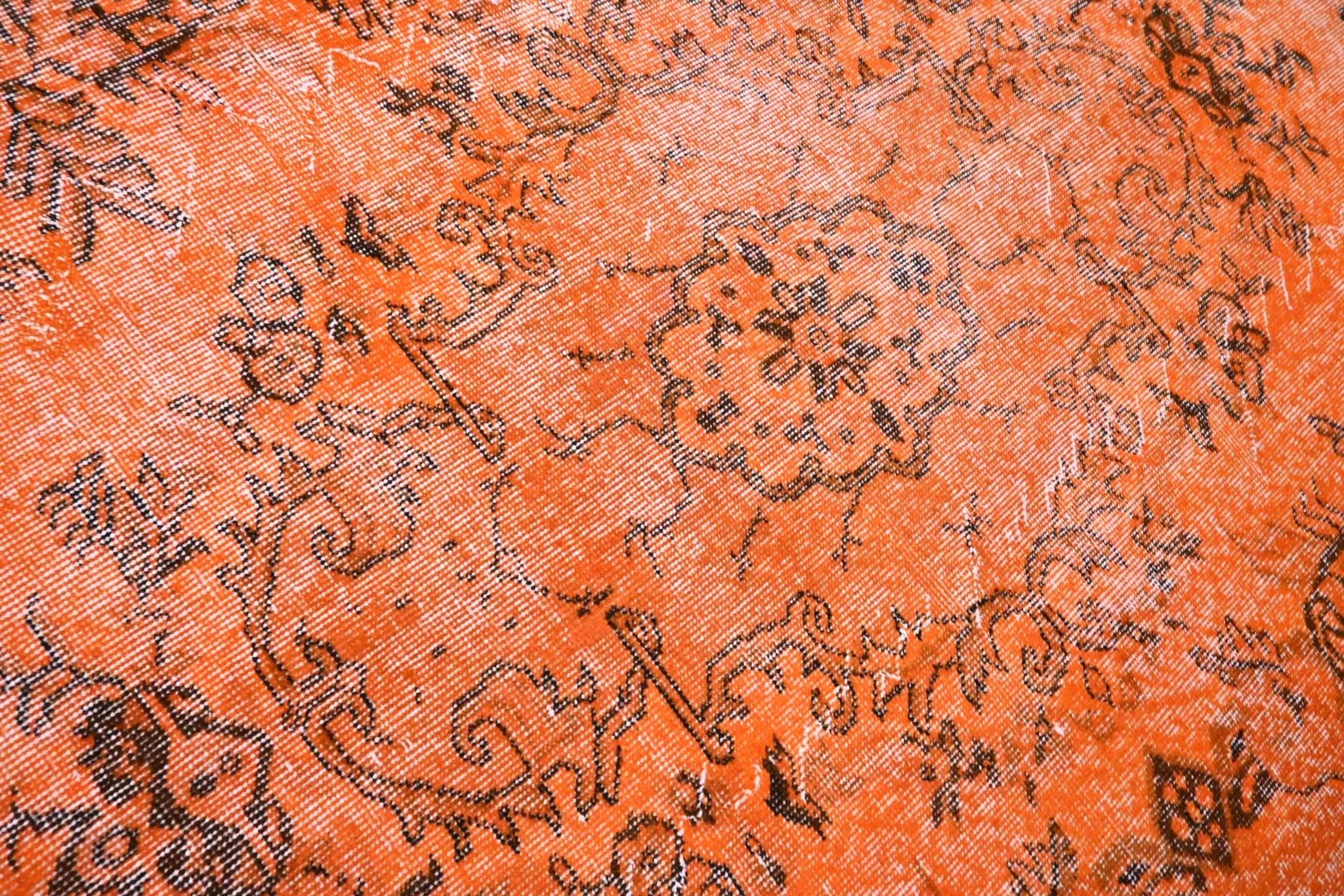 Nora | Oranje vintage vloerkleed - Lavinta