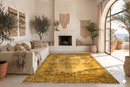 Oker geel vintage vloerkleed - G527 - Lavinta
