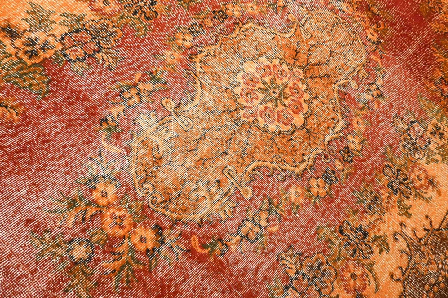 Oranje vintage vloerkleed - F557 - Lavinta