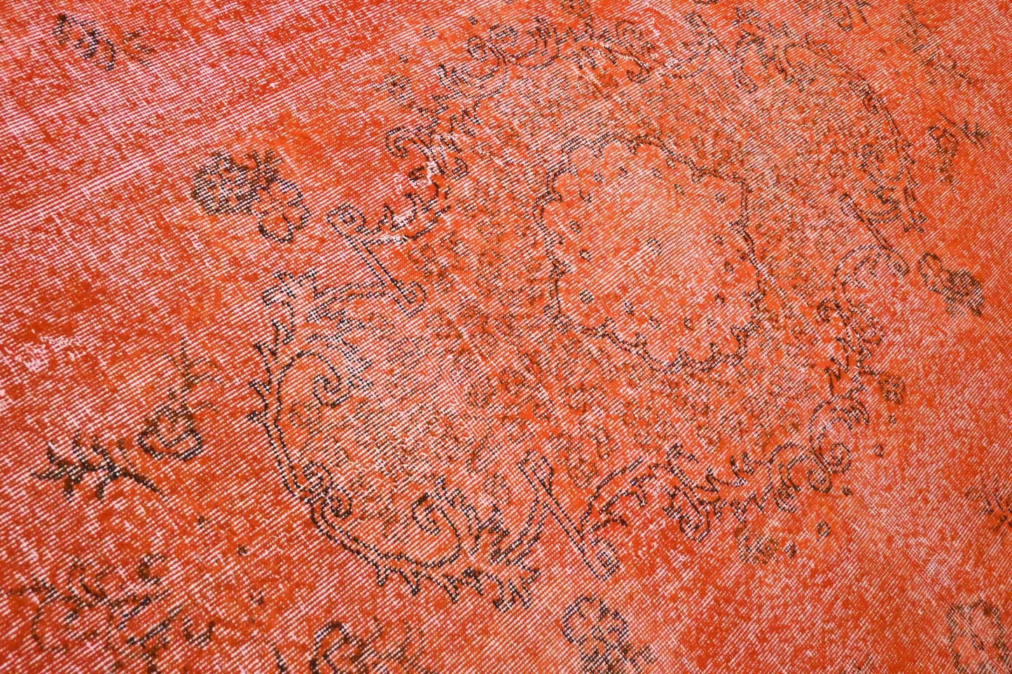 Oranje vintage vloerkleed - F560 - Lavinta