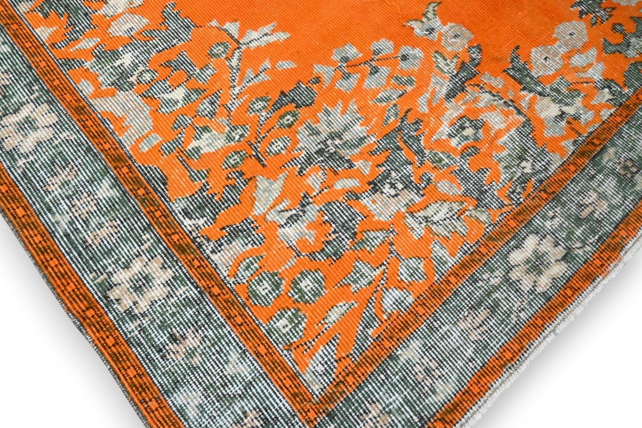 Oranje vintage vloerkleed - G284 - Lavinta