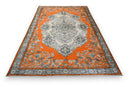 Pittig oranje vintage vloerkleed - G284 - handgeknoopt Turks tapijt | Lavinta
