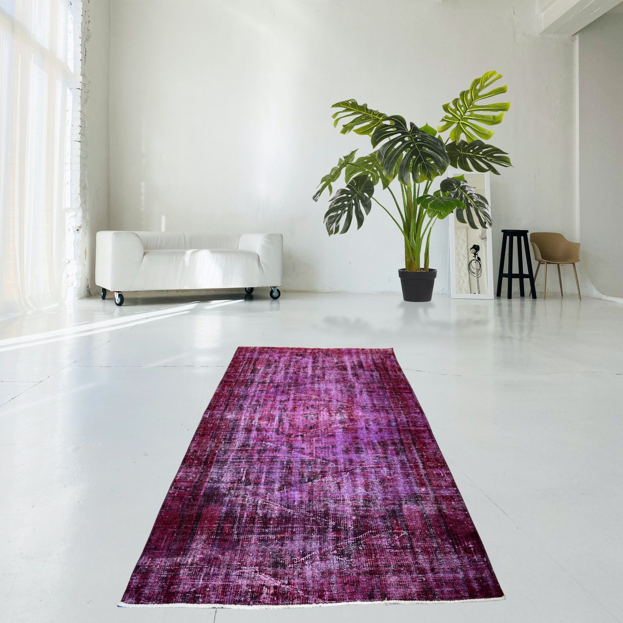 Purple Vintage Rug - E185