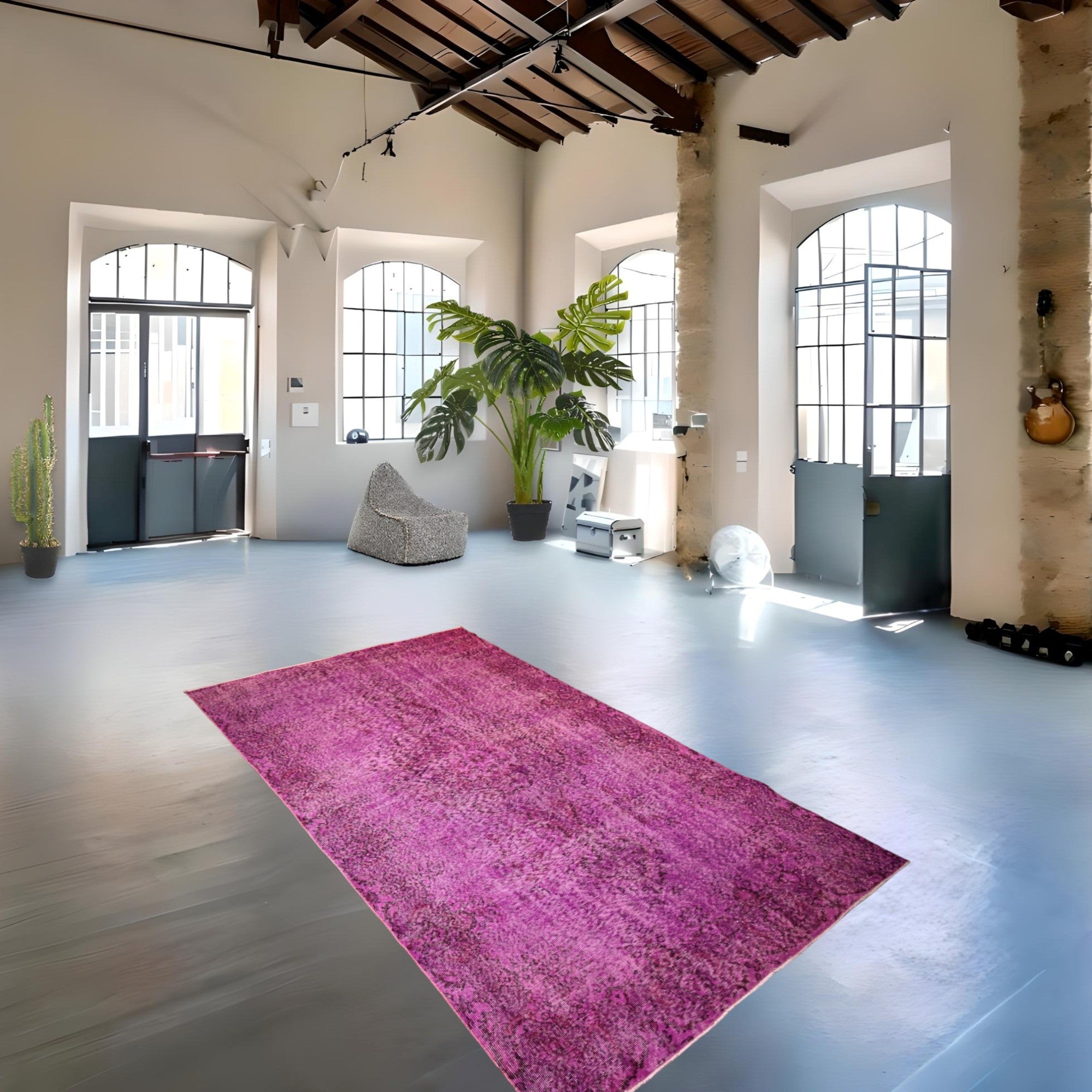 Purple Vintage Rug - E792