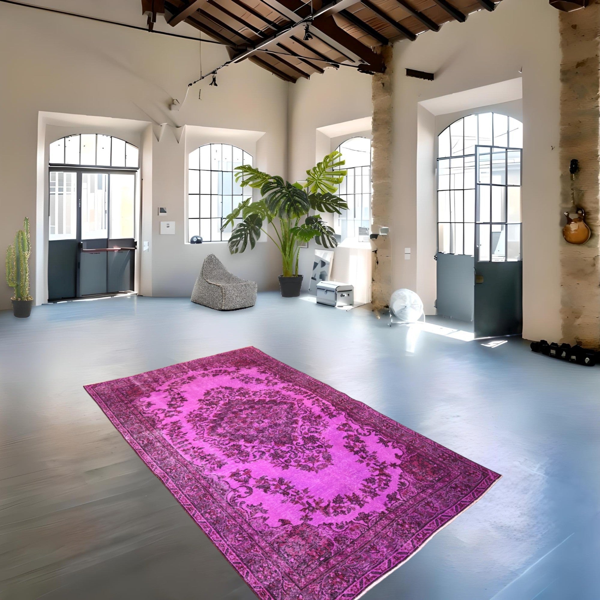 Purple Vintage Rug - E811