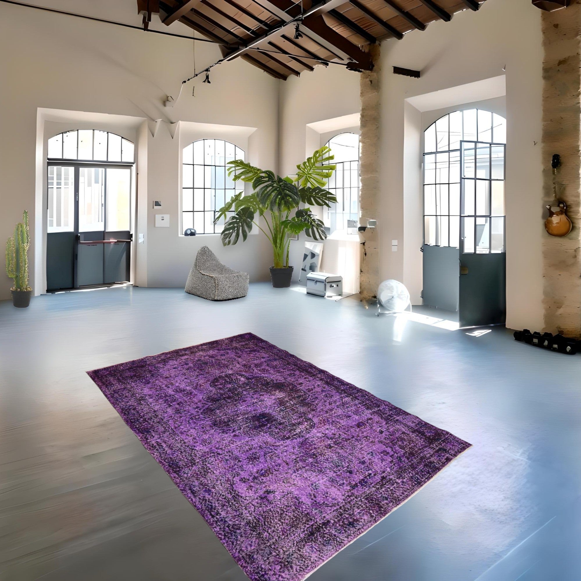 Purple Vintage Rug - F152