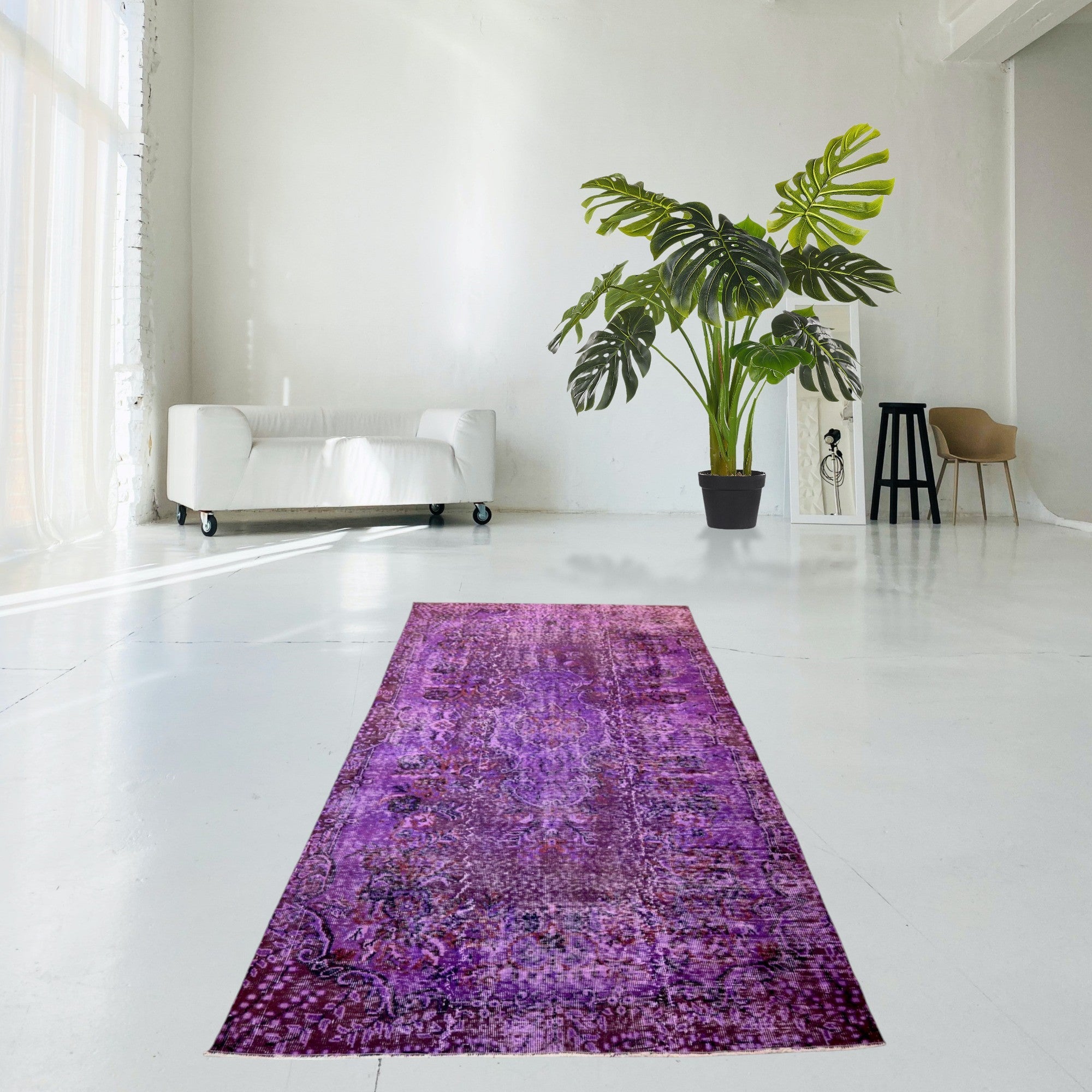 Purple Vintage Rug - F405