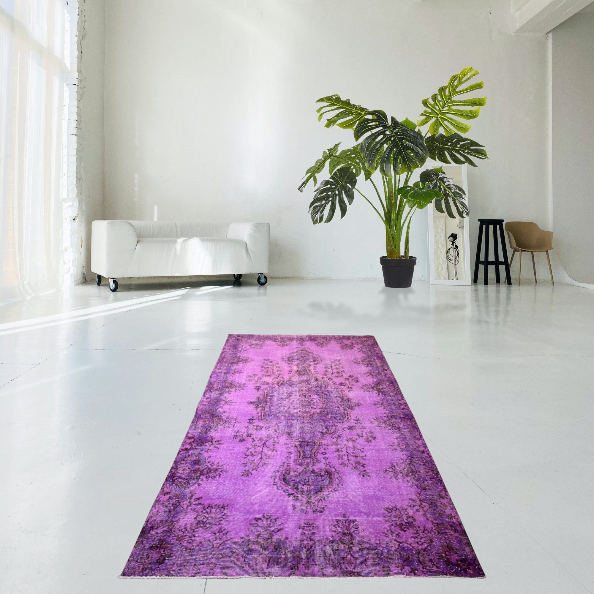 Purple Vintage Rug - F541