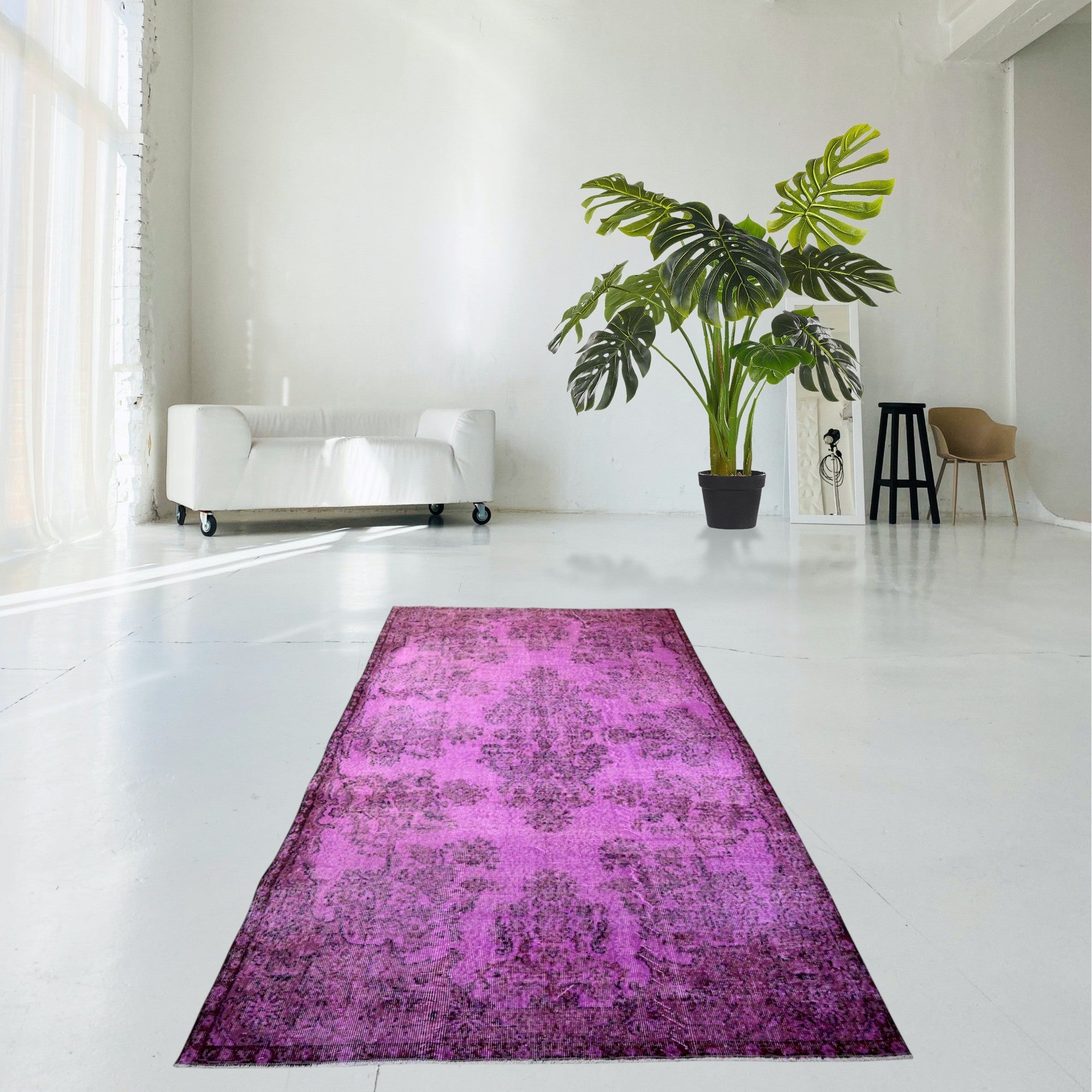 Purple Vintage Rug - F575