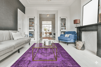 Paars vintage vloerkleed - F661 - Lavinta