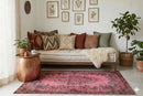 Pastel roze vintage vloerkleed - F233 - Lavinta