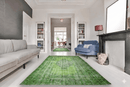 Puur groen vintage vloerkleed - G533 - Lavinta