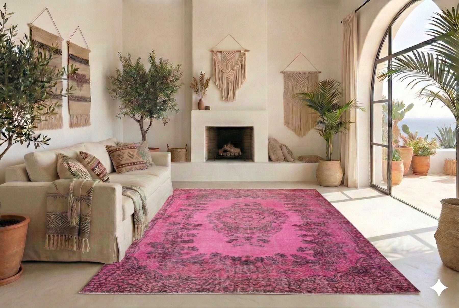 Romantisch roze vintage kleed - F572 - Lavinta