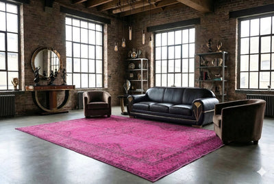 Romantisch roze vintage vloerkleed - F385 - Lavinta
