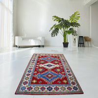 Rood kazak vloerkleed - x3759 - Lavinta