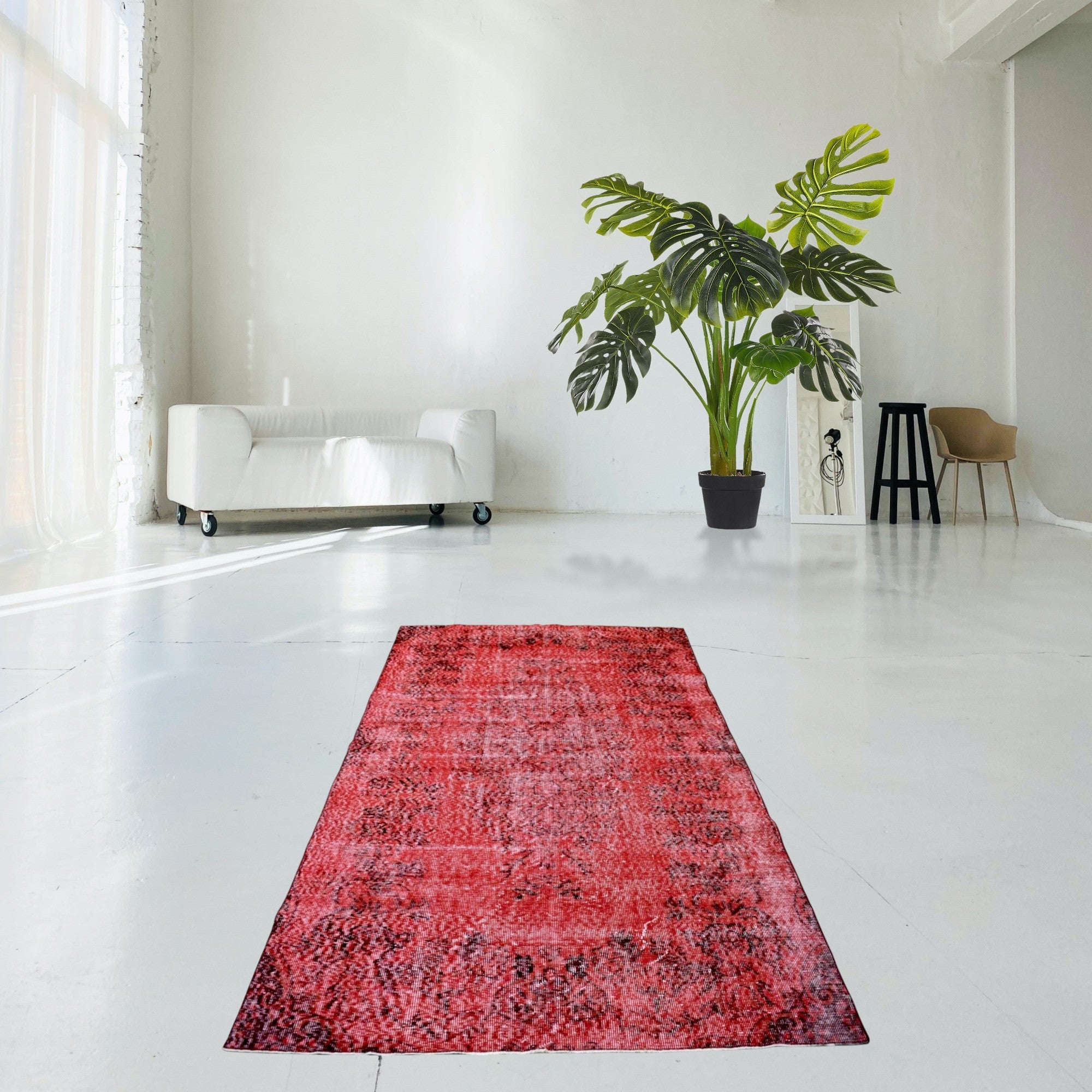 Rood vintage vloerkleed - E272 - Lavinta