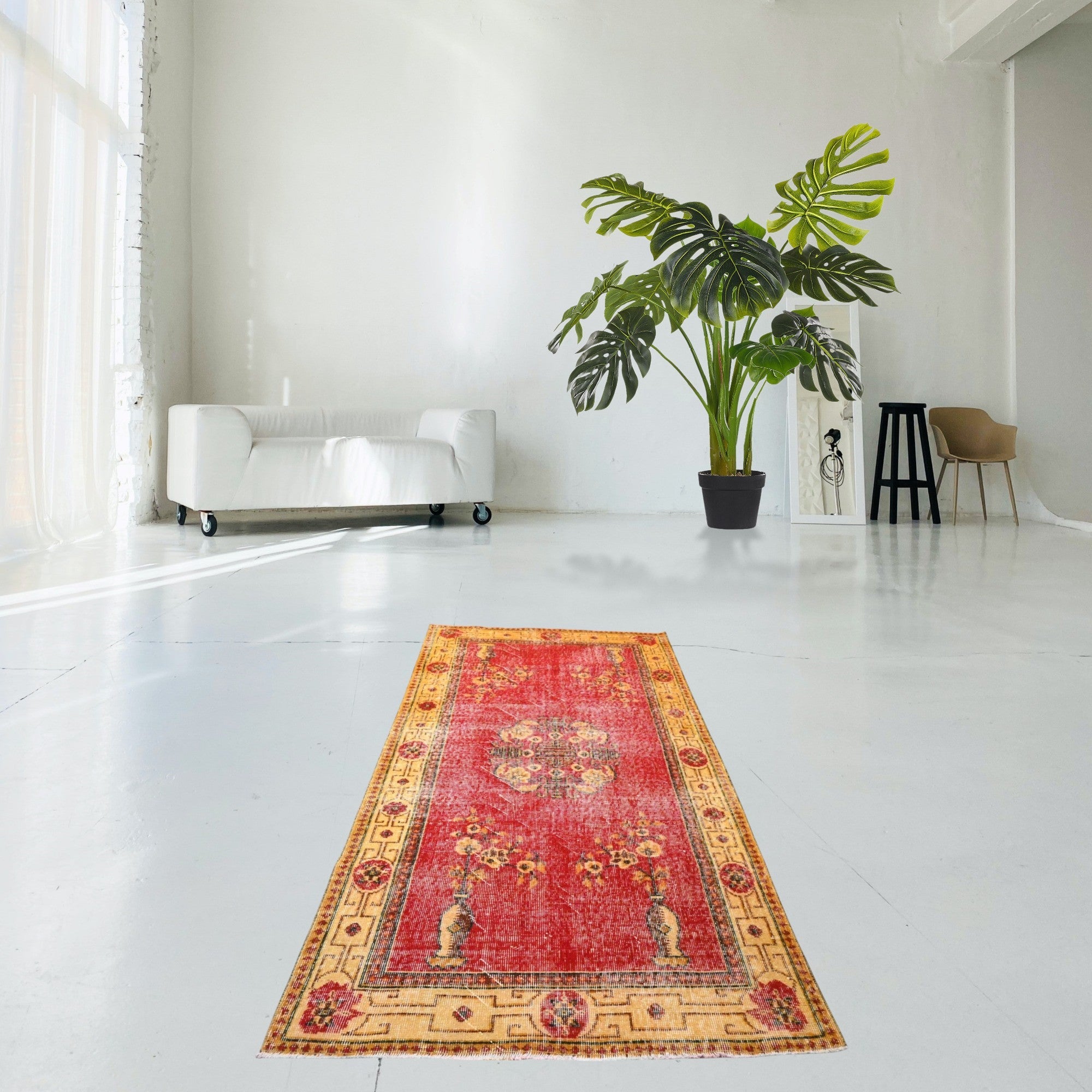 Red Vintage Rug - F539