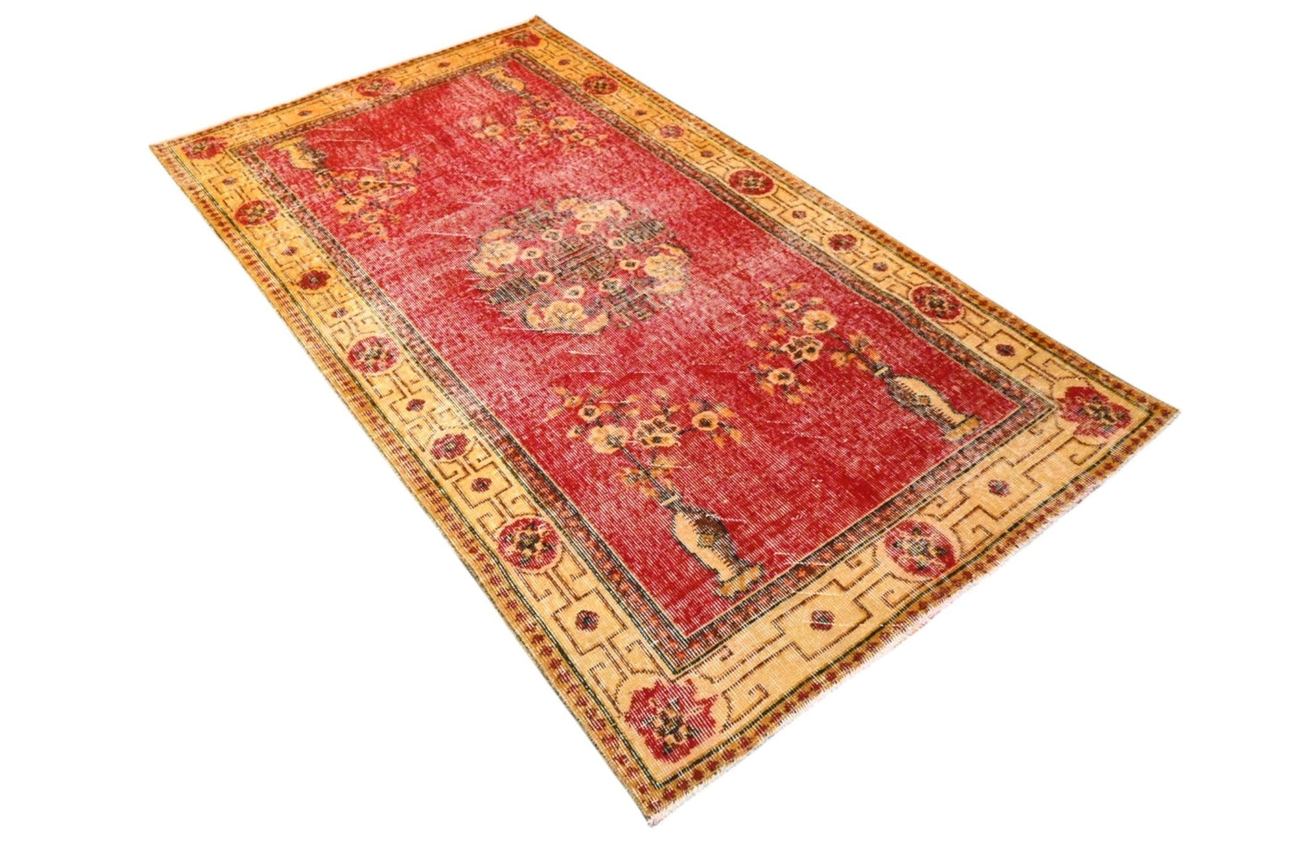 Rood vintage vloerkleed - F539 - Lavinta