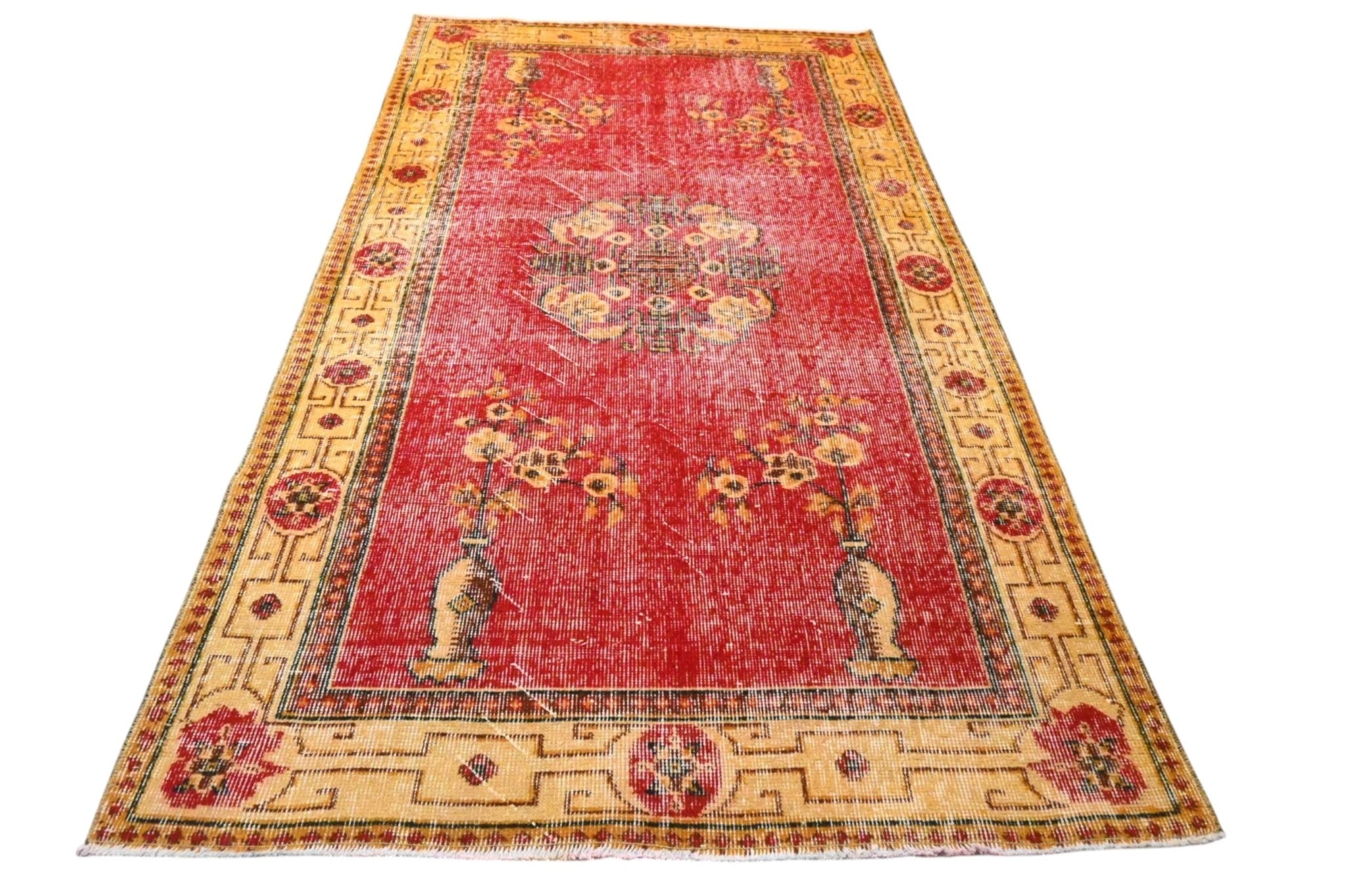 Rood vintage vloerkleed - F539 - Lavinta