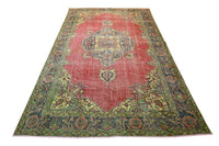 Rood vintage vloerkleed - F544 - Lavinta