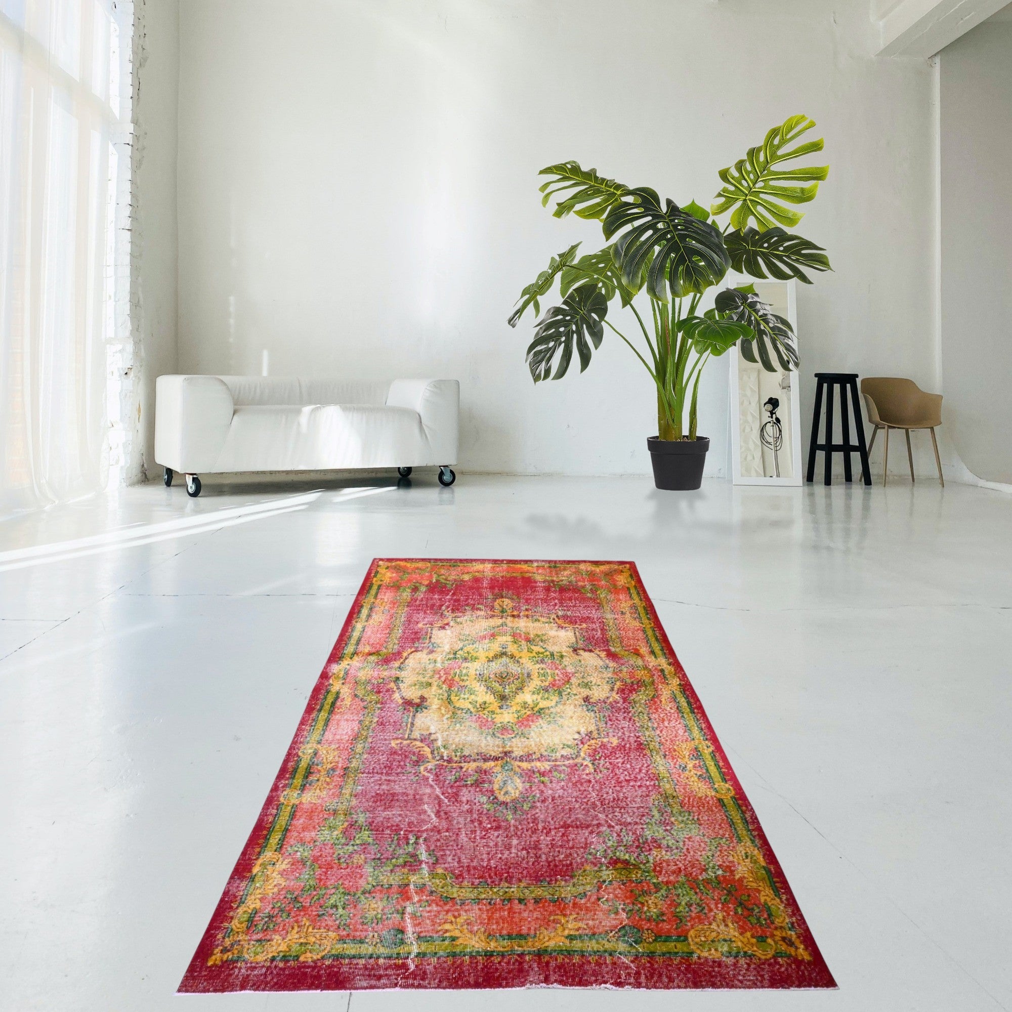 Red Vintage Rug - F550