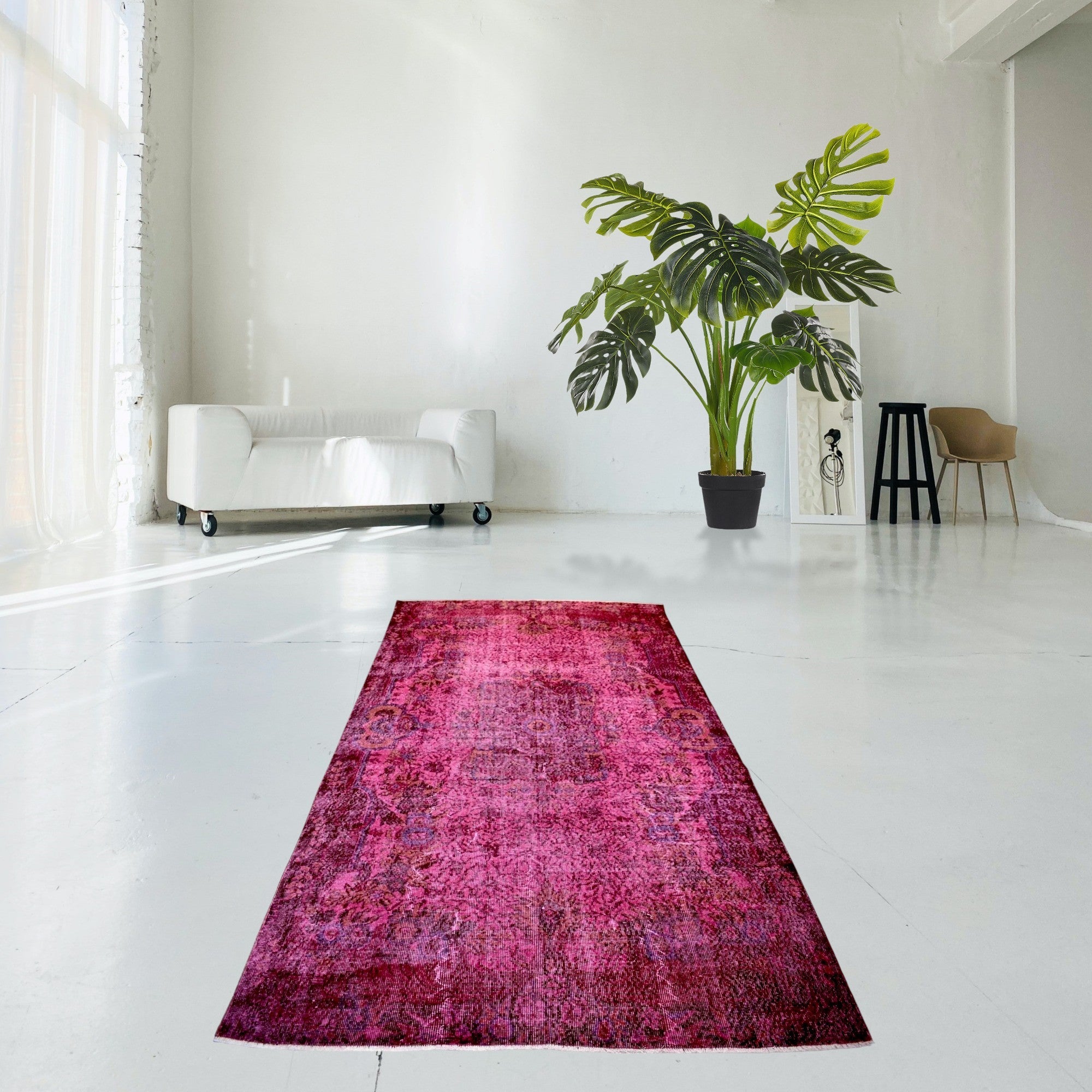 Pink Vintage Rug - D545