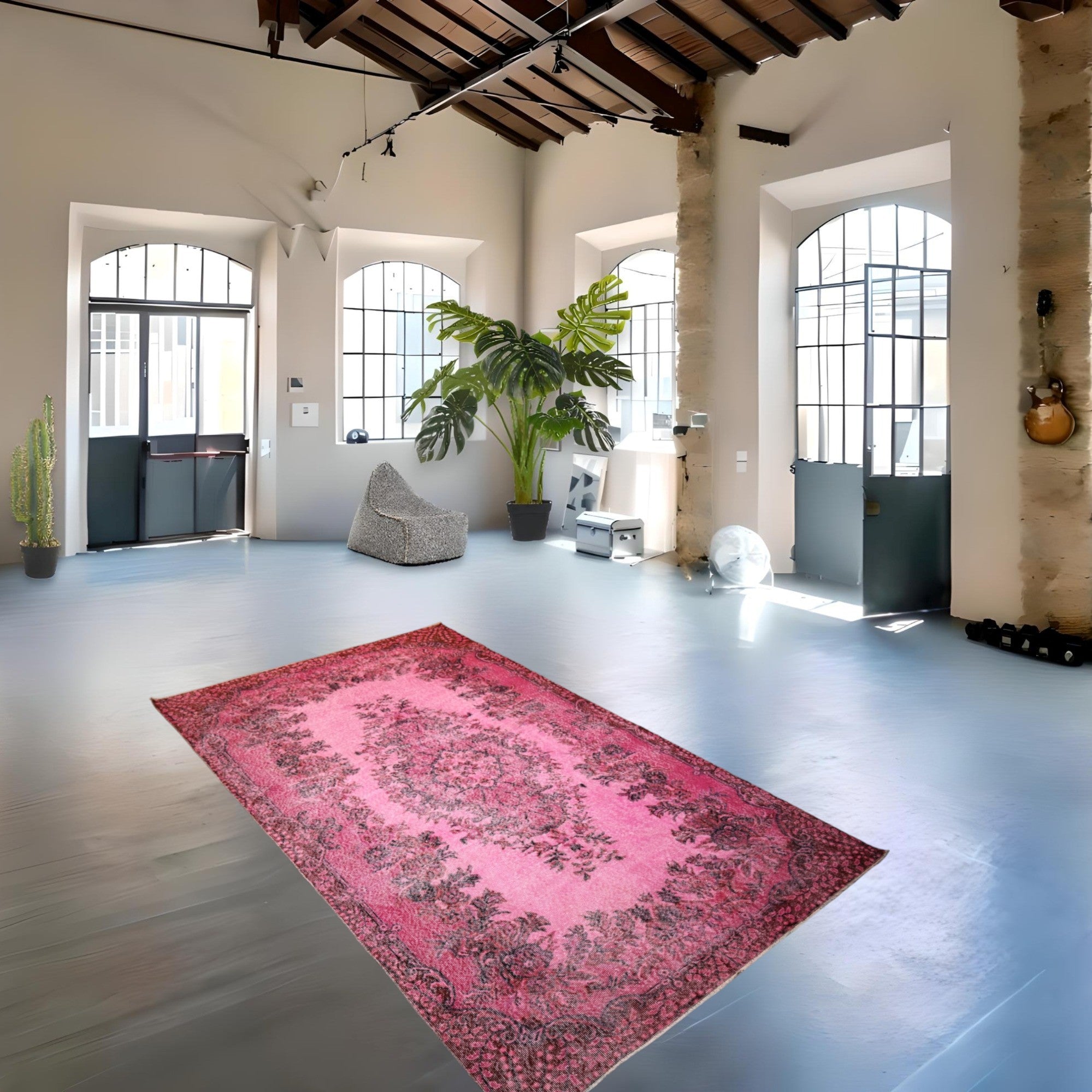 Pink Vintage Rug - E793