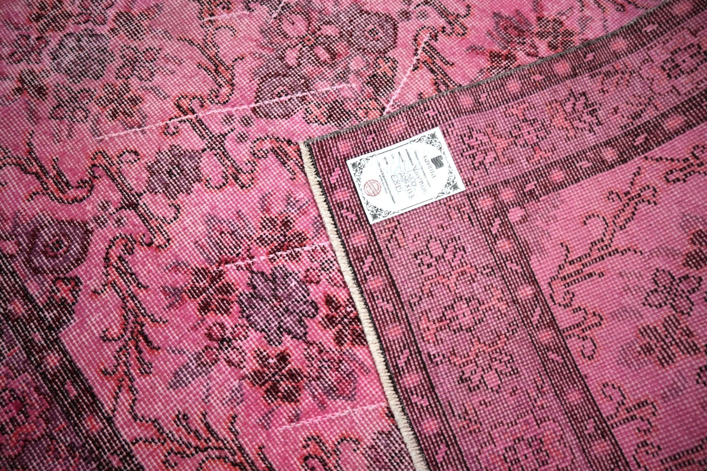 Roze vintage vloerkleed - E815 - Lavinta