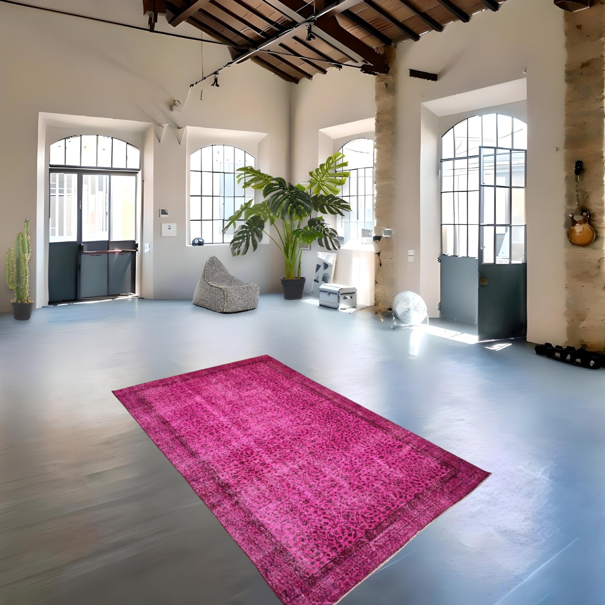 Pink Vintage Rug - E820