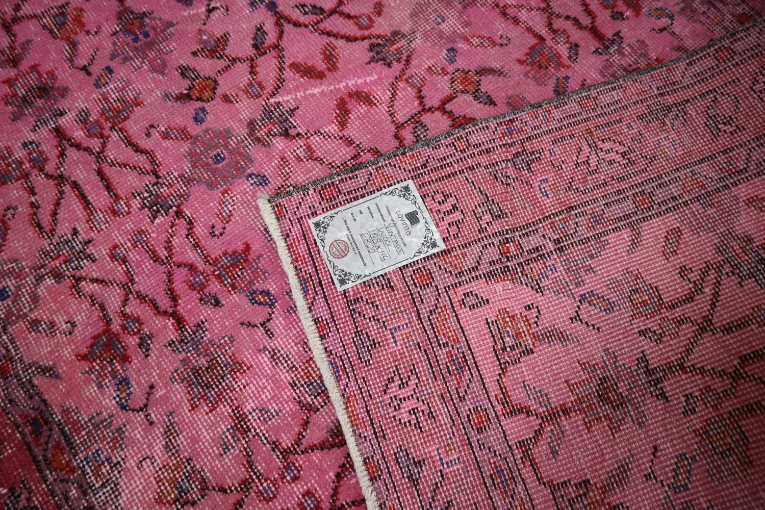 Roze vintage vloerkleed - E822 - Lavinta