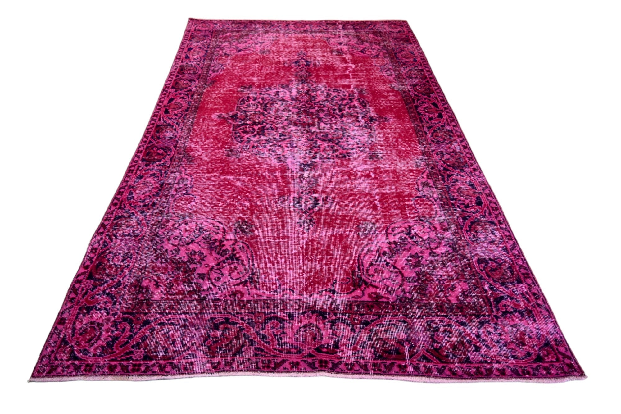 Roze vintage vloerkleed - E848