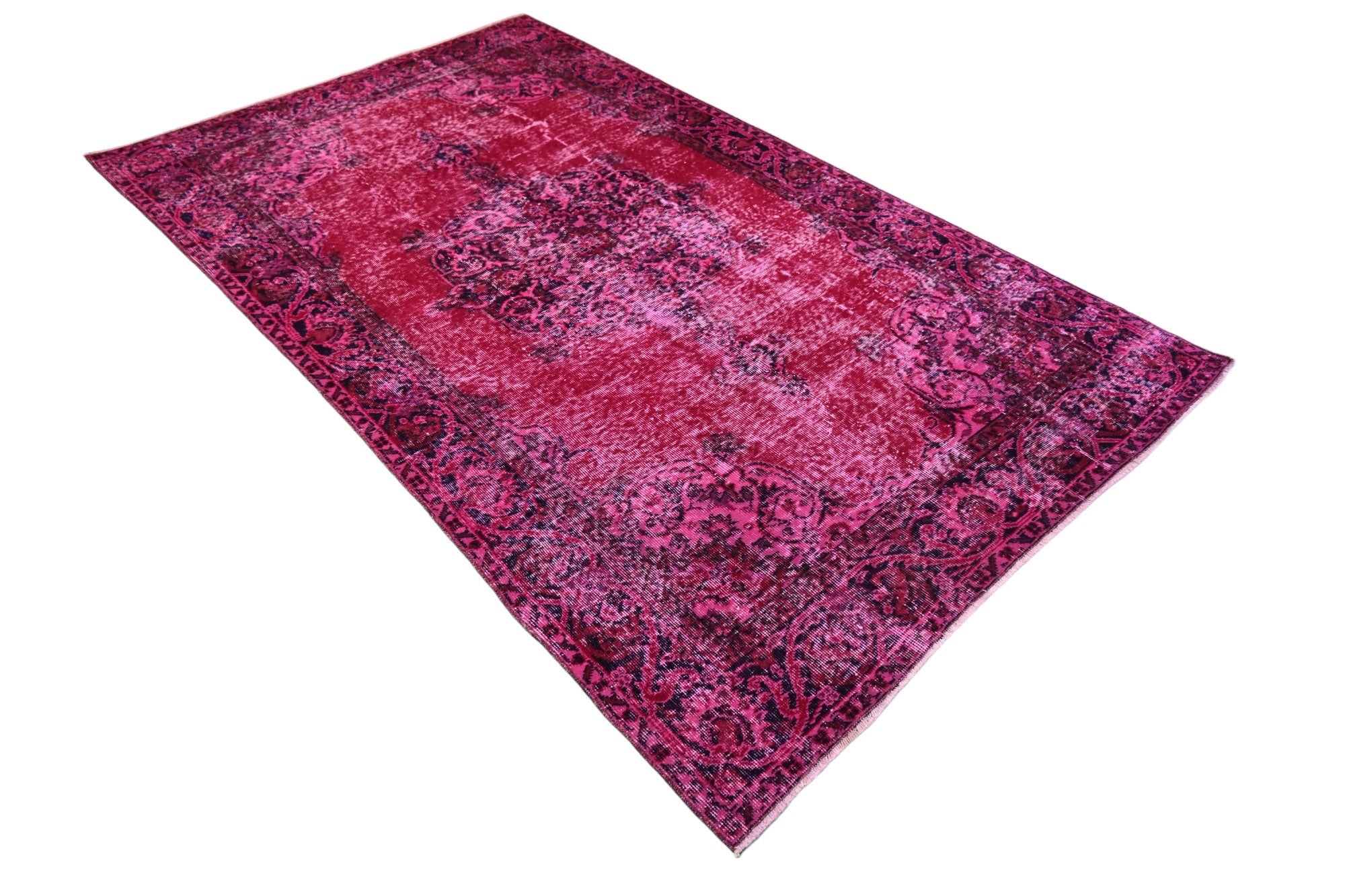 Roze vintage vloerkleed - E848 - Lavinta