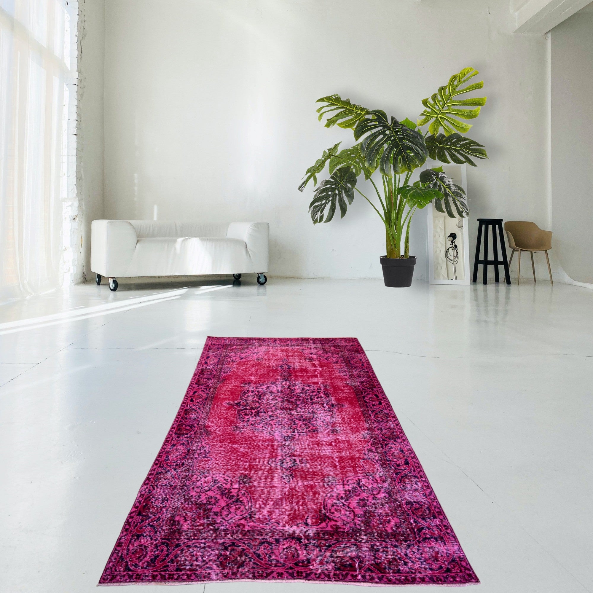 Pink Vintage Rug - E848