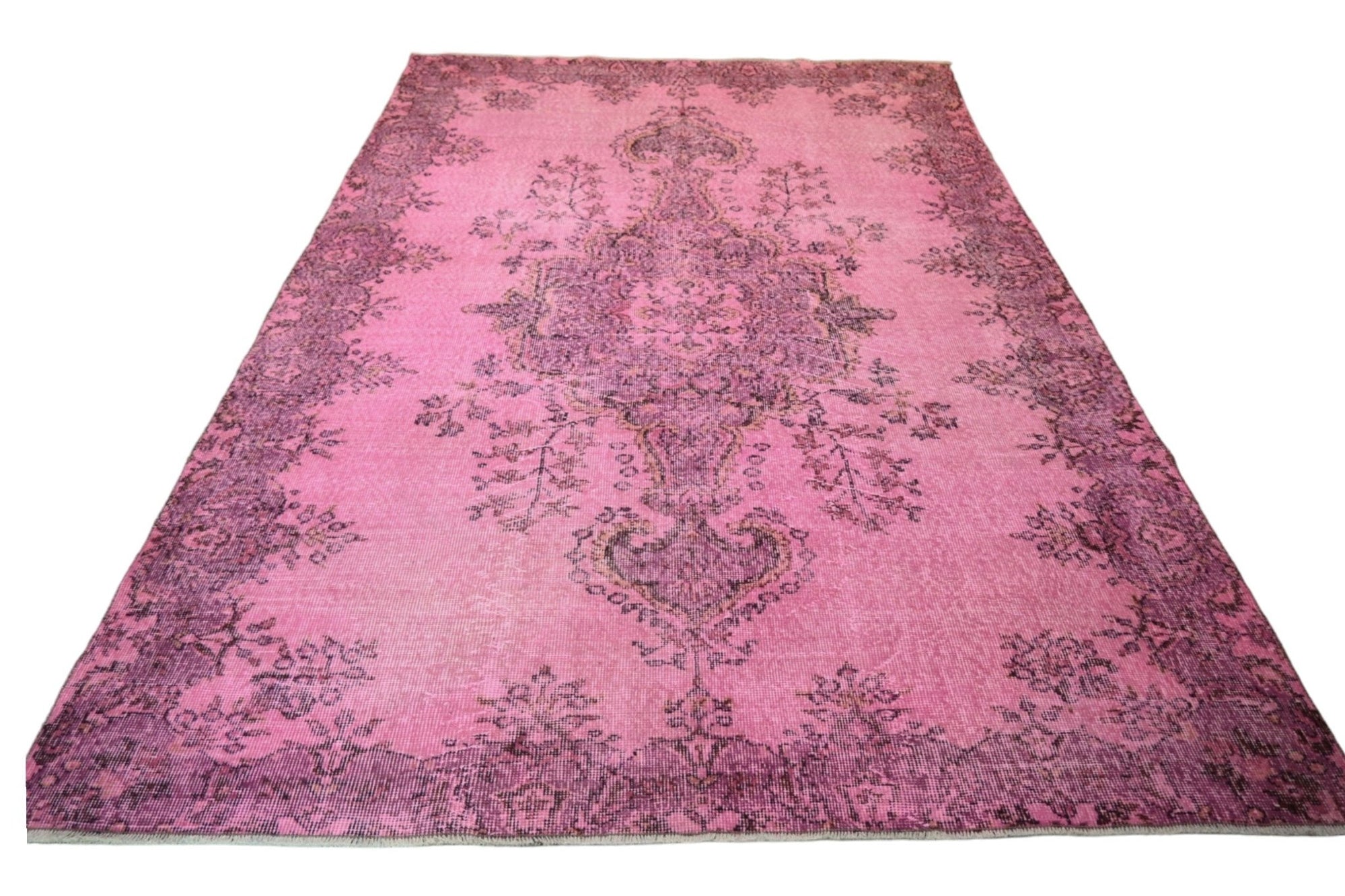 Roze vintage vloerkleed - E918