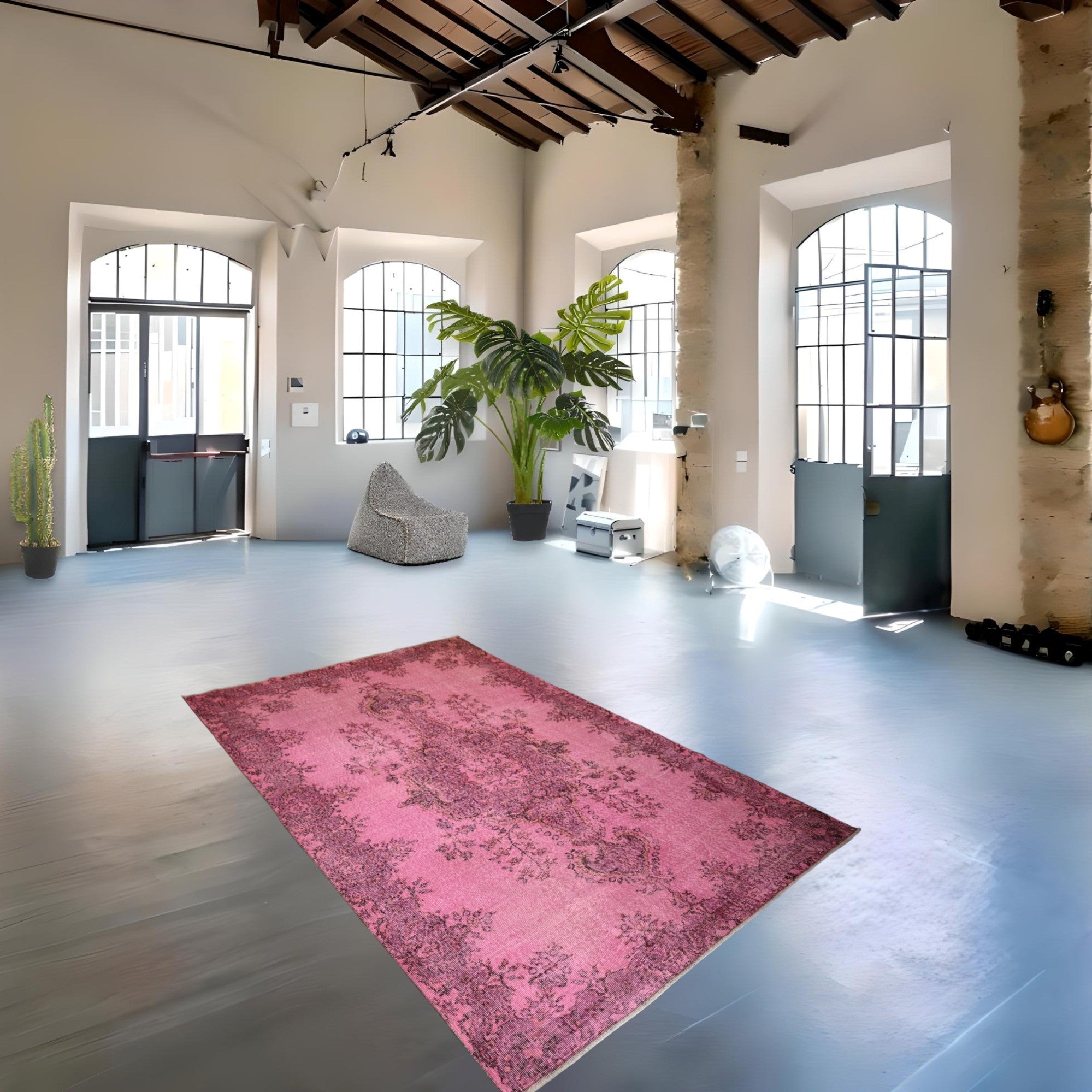 Pink Vintage Rug - E918