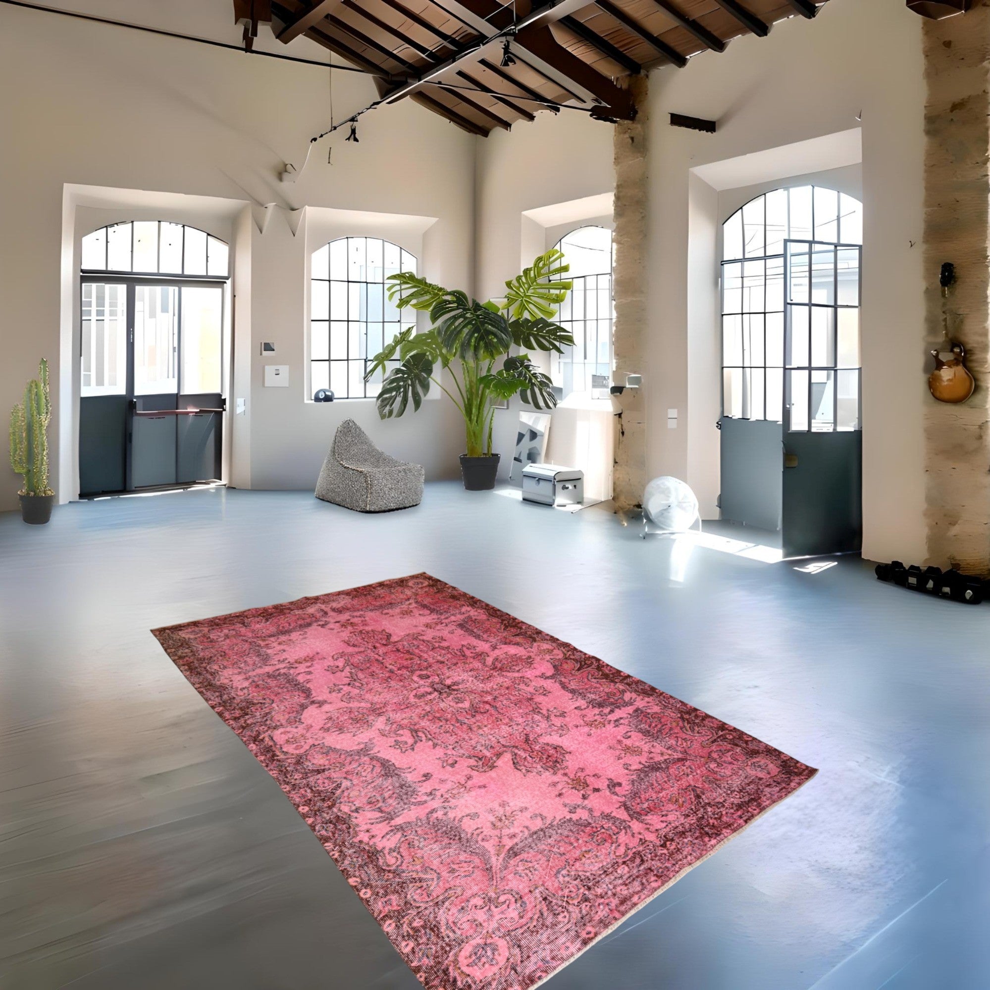 Pink Vintage Rug - E920