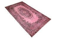 Roze vintage vloerkleed - E924 - Lavinta