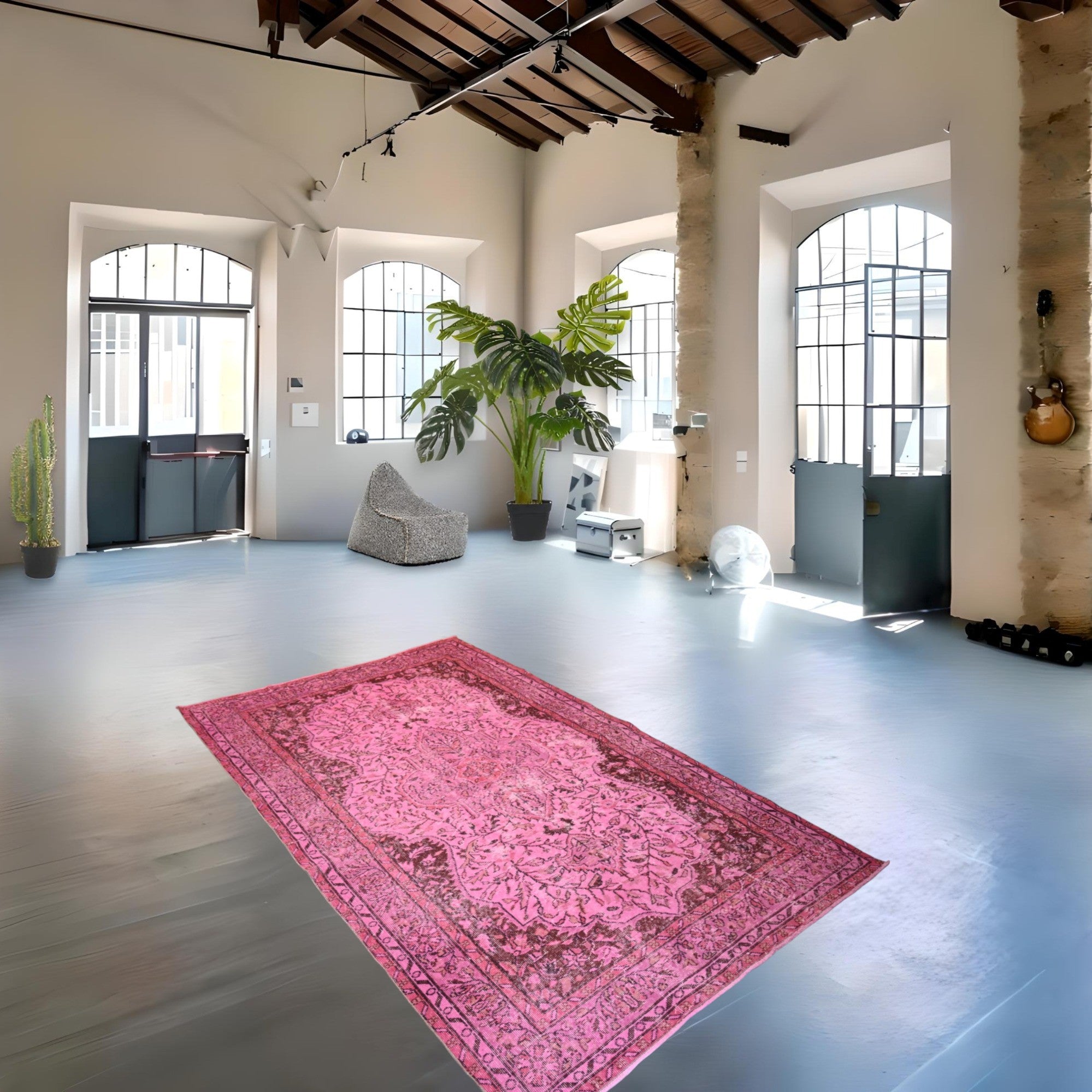 Pink Vintage Rug - E945