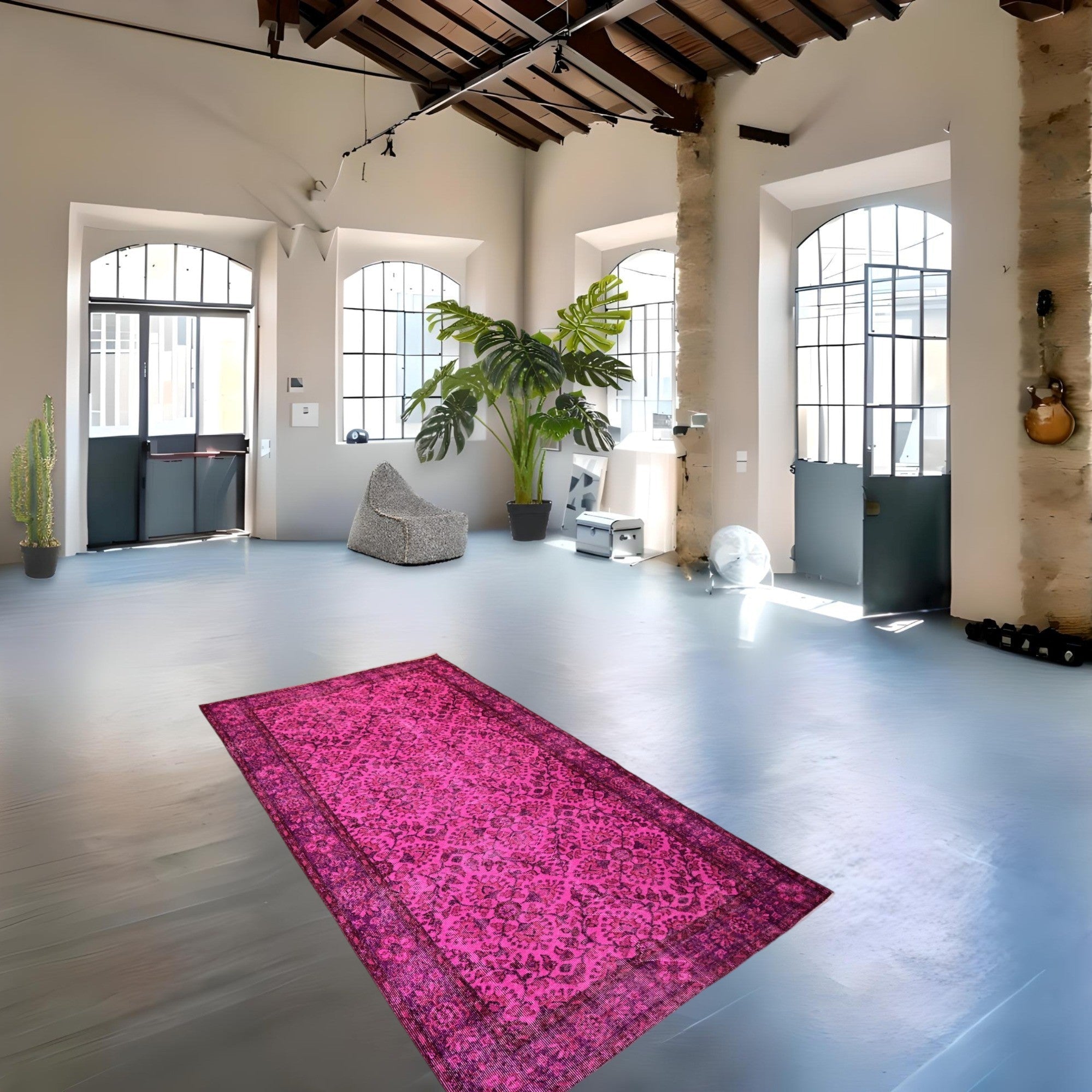 Pink Vintage Rug - E971