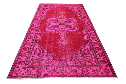 Roze vintage vloerkleed - E975 - Lavinta