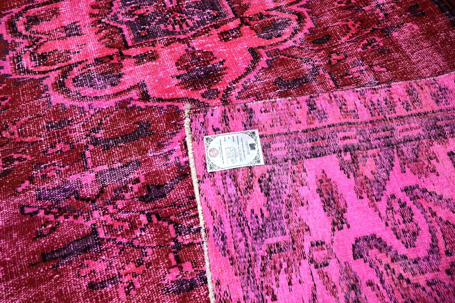 Roze vintage vloerkleed - E977 - Lavinta