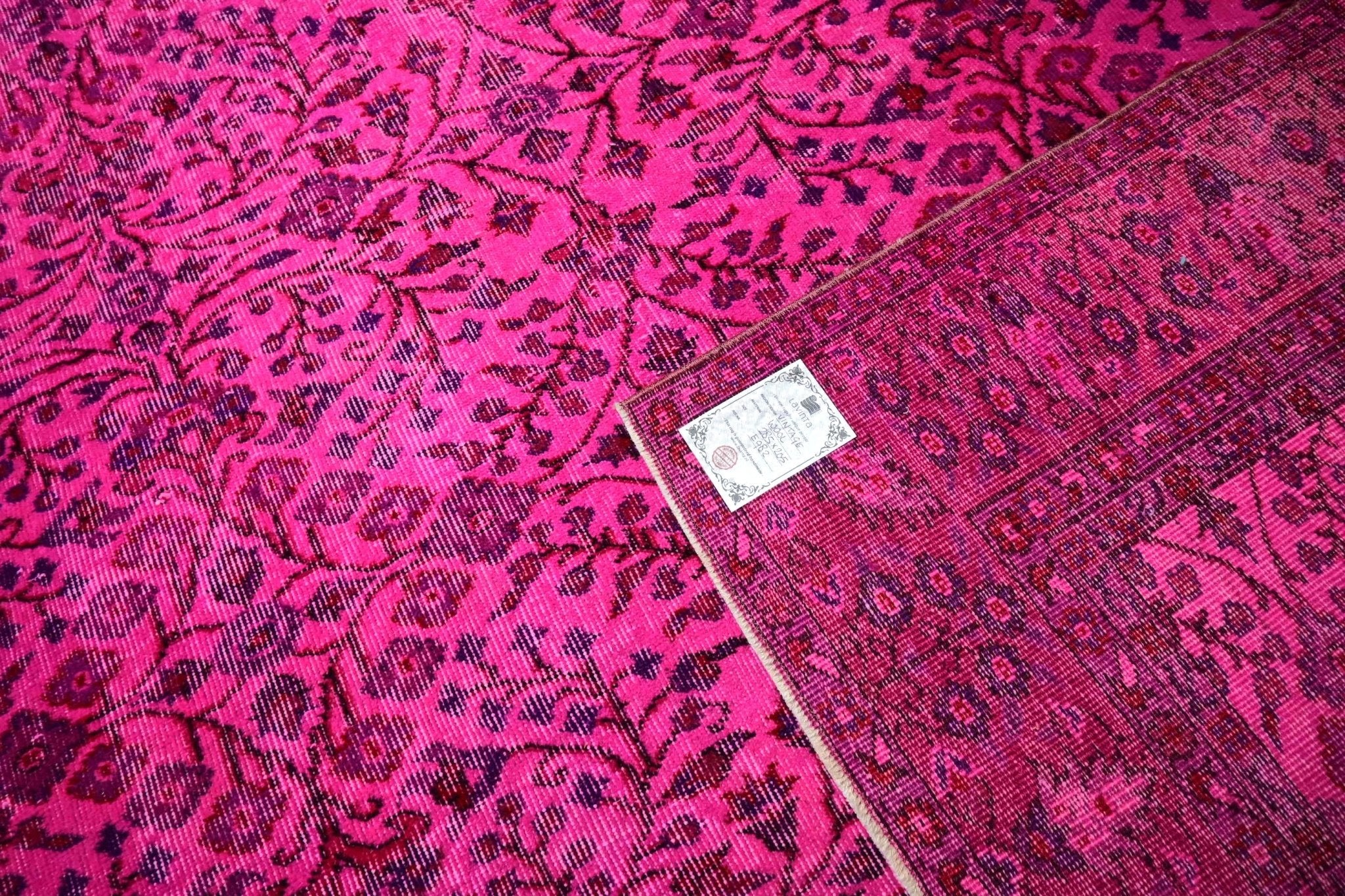 Roze vintage vloerkleed - E982 - Lavinta